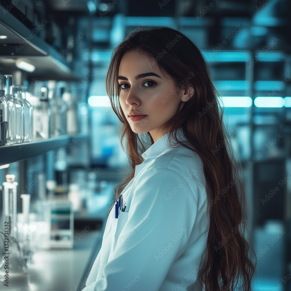 Female Scientist in Lab Female Scientist in Lab