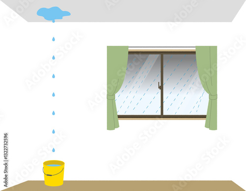 雨漏り　大雨