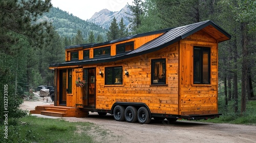 Tiny home designs and minimalist living spaces, showcasing compact, sustainable homes with smart designs that maximize space, reduce waste, and offer a simple, functional living solution