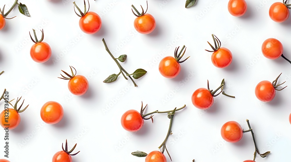 Some fresh cherry tomatoes isolated on white Some fresh cherry tomatoes isolated on white