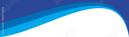 Blue Wave Footer Background