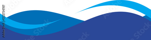Geometric Wave Footer Backdrop