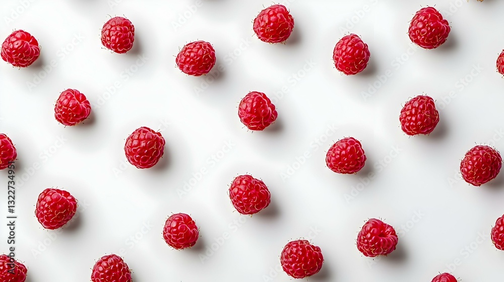 raspberry on white background raspberry on white background