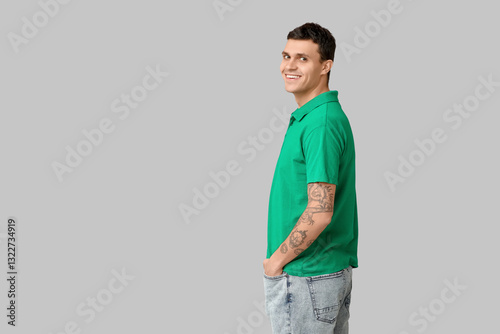 Handsome young man in styli...