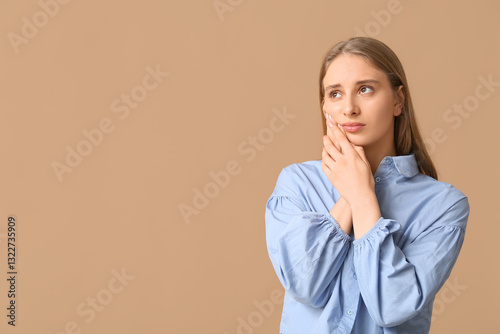 Young woman suffering from ...