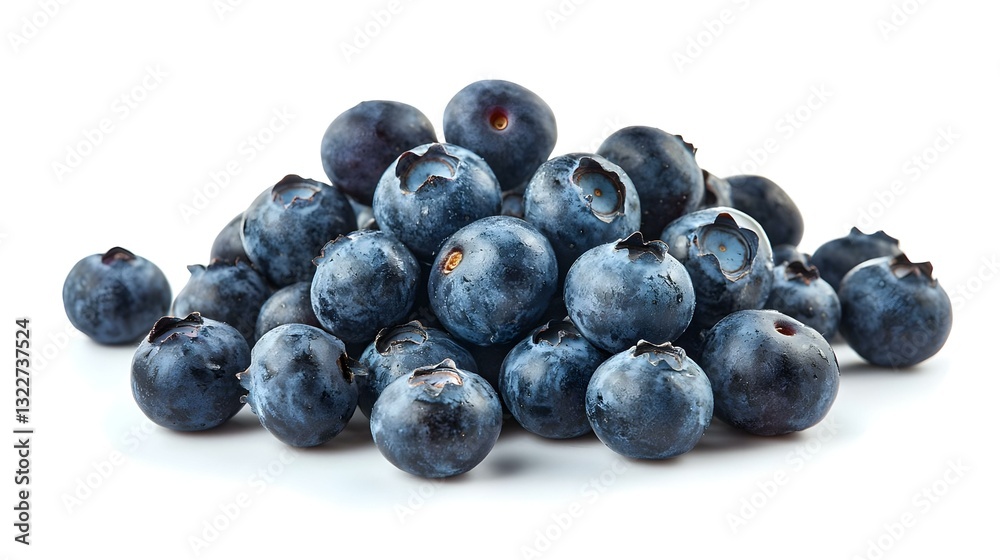 heap of blueberries isolated on white heap of blueberries isolated on white