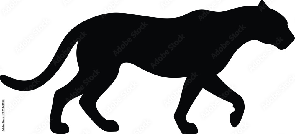 Panther cat wild animal vector logo design Panther cat wild animal vector logo design