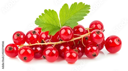 Red Currants isolated on white background