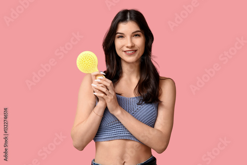 Beautiful young woman with ...