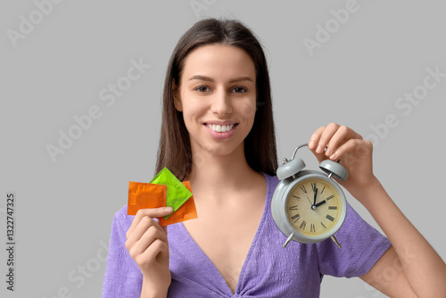 Beautiful young woman with ...