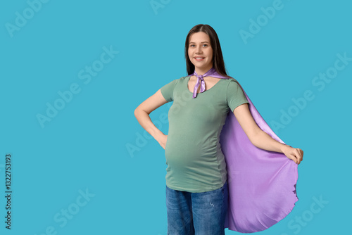Beautiful young pregnant wo...