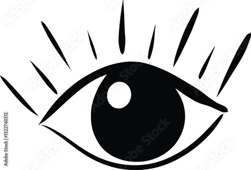 Visual eye impairment assistive wcag signage vector illustration pictogram wcag
