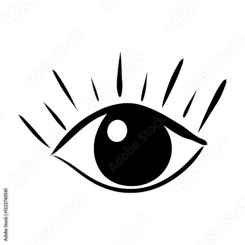 Visual eye impairment assistive wcag signage vector illustration pictogram wcag