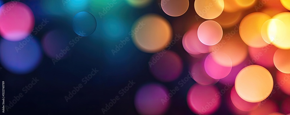 Obraz premium Vibrant color art abstract background concept. Vibrant bokeh lights create a stunning abstract background for creative projects.