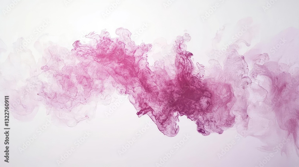 Naklejka premium Pastel color illustration abstract background concept. Colorful smoke abstraction swirling against a white background, creating a unique texture.