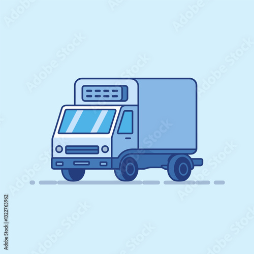 Modern Refrigerated Truck with Advanced Cooling System