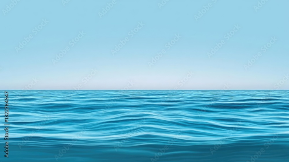 Waterscape abstract background idea. Serene ocean waves under a clear blue sky, evoking tranquility and peace. Waterscape abstract background idea. Serene ocean waves under a clear blue sky, evoking tranquility and peace.