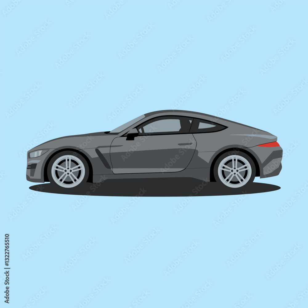 Obraz premium Fast and Agile Coupe Car for a Dynamic Driving Experience