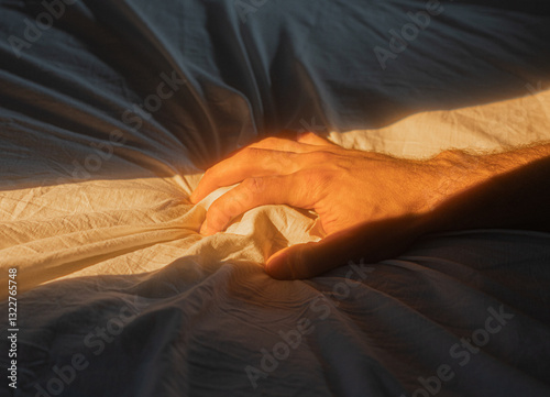Enjoying Passionate Man's Hand