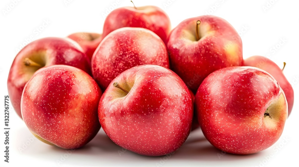 Red apples isolated on white background Red apples isolated on white background