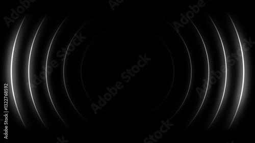 radio waves seamless animation background video footage sound wave signal, radar, and artificial intelligent audio wave