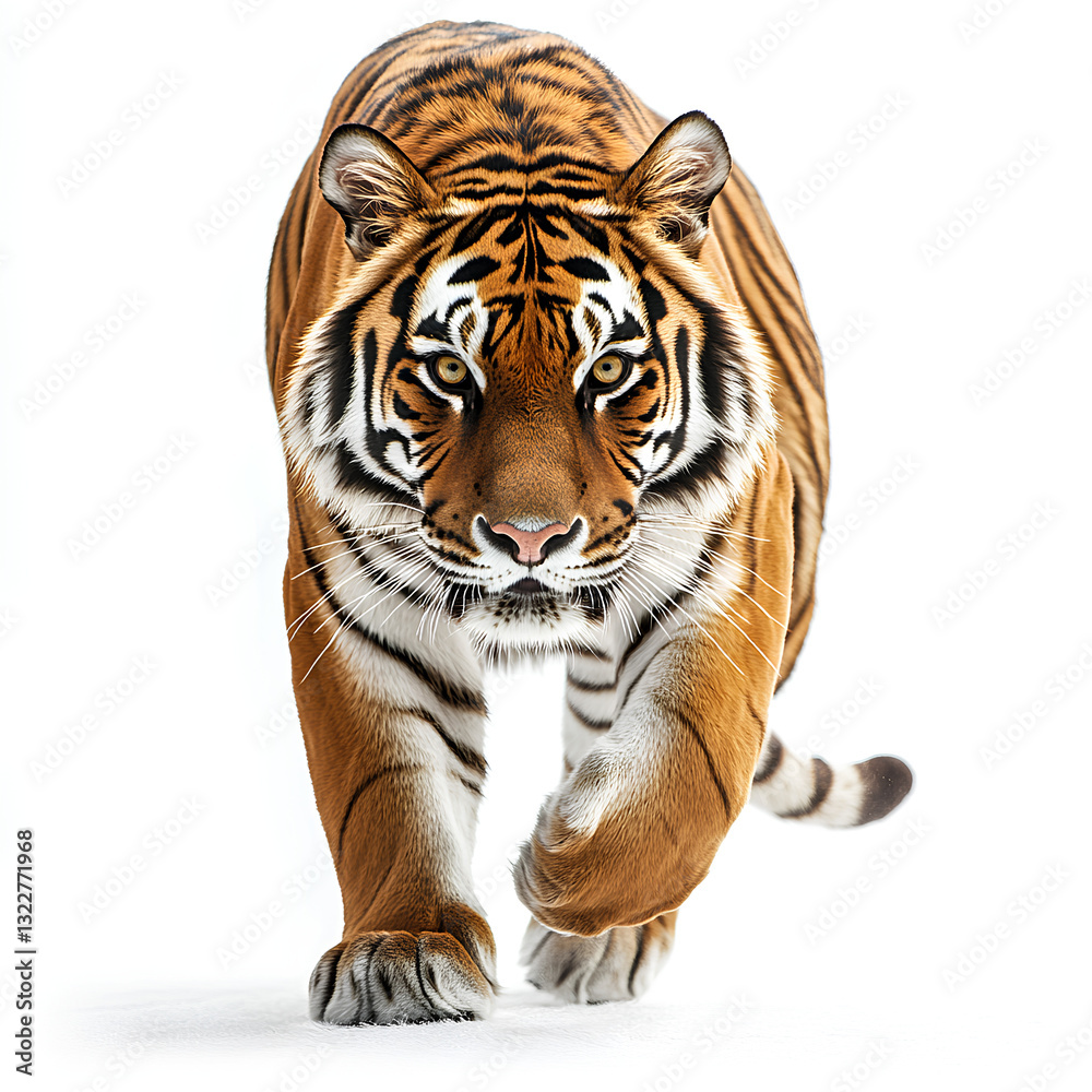 Fototapeta premium Tiger on white background