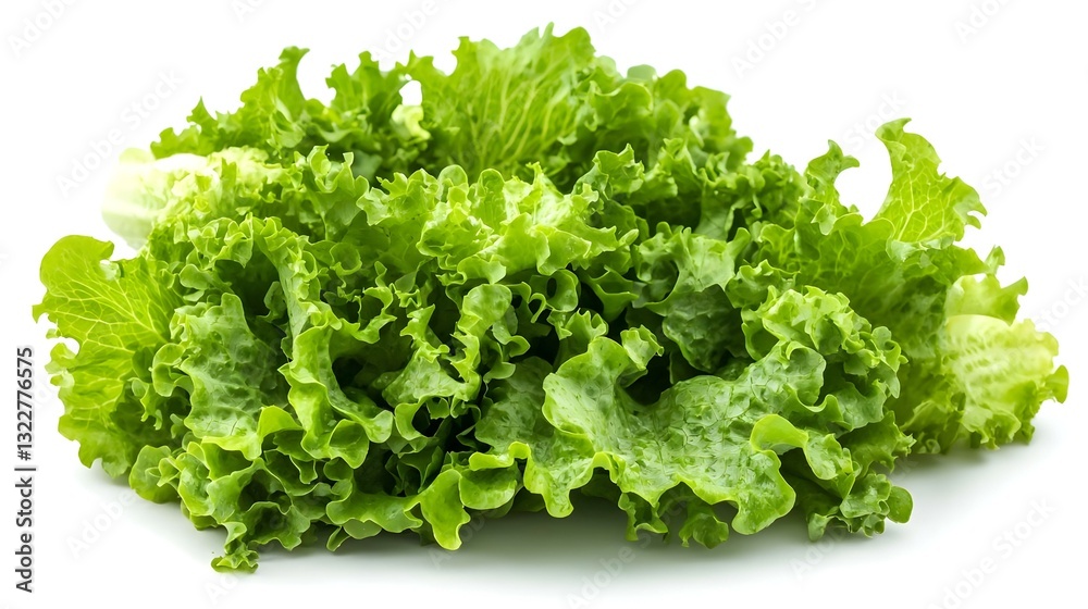 Bunch of fresh green salad isolated on white Bunch of fresh green salad isolated on white