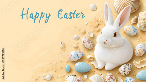 rabbit, easter, bunny, animal, toy, holiday, egg, isolated, hare, cute, spring, pet, fur, eggs, fluffy, rabbits, mammal, baby, pets, animals, brown, celebration, ears, decoration, fun