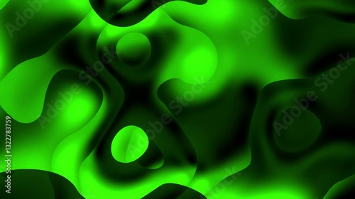 Black Green Gradient for Digital Marketing A vibrant, abstract design featuring fluid shapes and gradients in various shades of green, creating a dynamic and visually engaging composition.