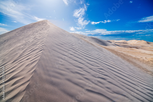 Fototapeta Naklejka Na Ścianę i Meble -  Grey sand dunes near cervantes Nambung National park, Western Australia.