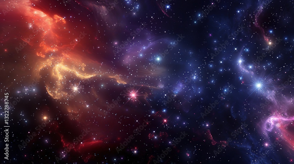 Fototapeta premium Desktop_wallpaper_Star_galaxy_black_galactic_background