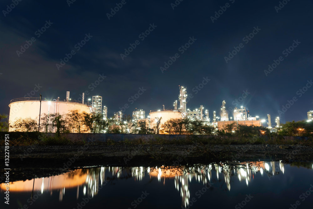 Oil refinery industry - factory - petrochemical plant Oil refinery industry - factory - petrochemical plant