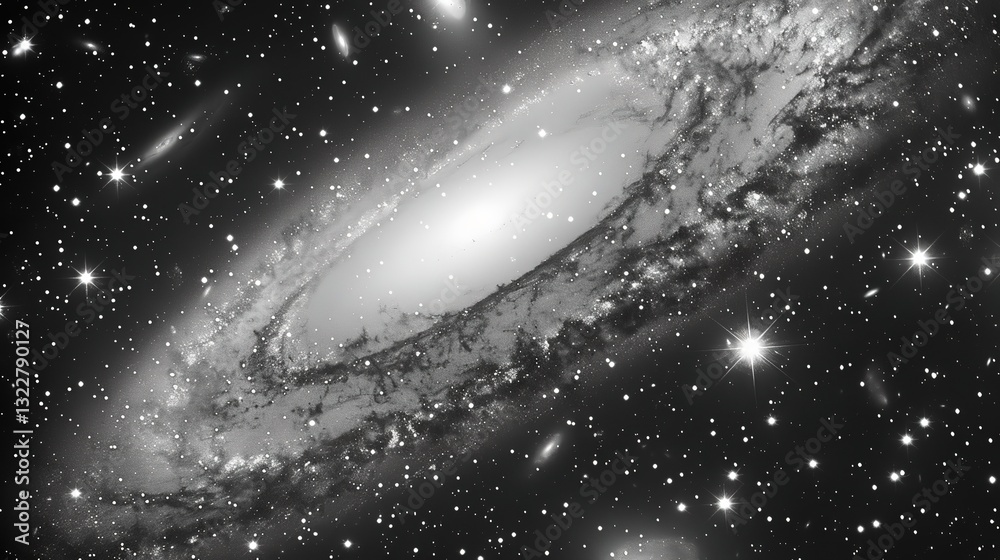 Fototapeta premium Desktop_wallpaper_Star_galaxy_black_galactic_background