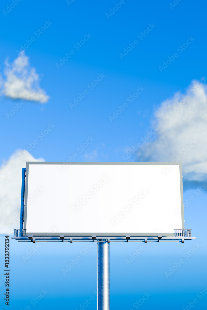 Blank billboard. Mock-up. Blank billboard. Mock-up.