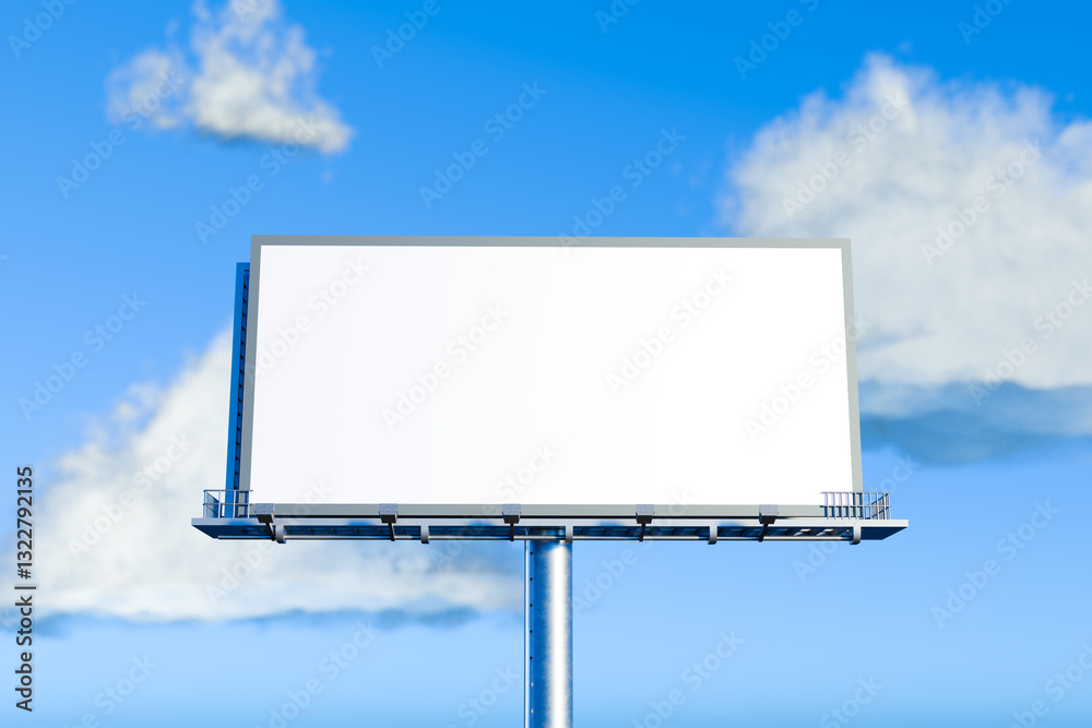 Blank billboard. Mock-up. Blank billboard. Mock-up.
