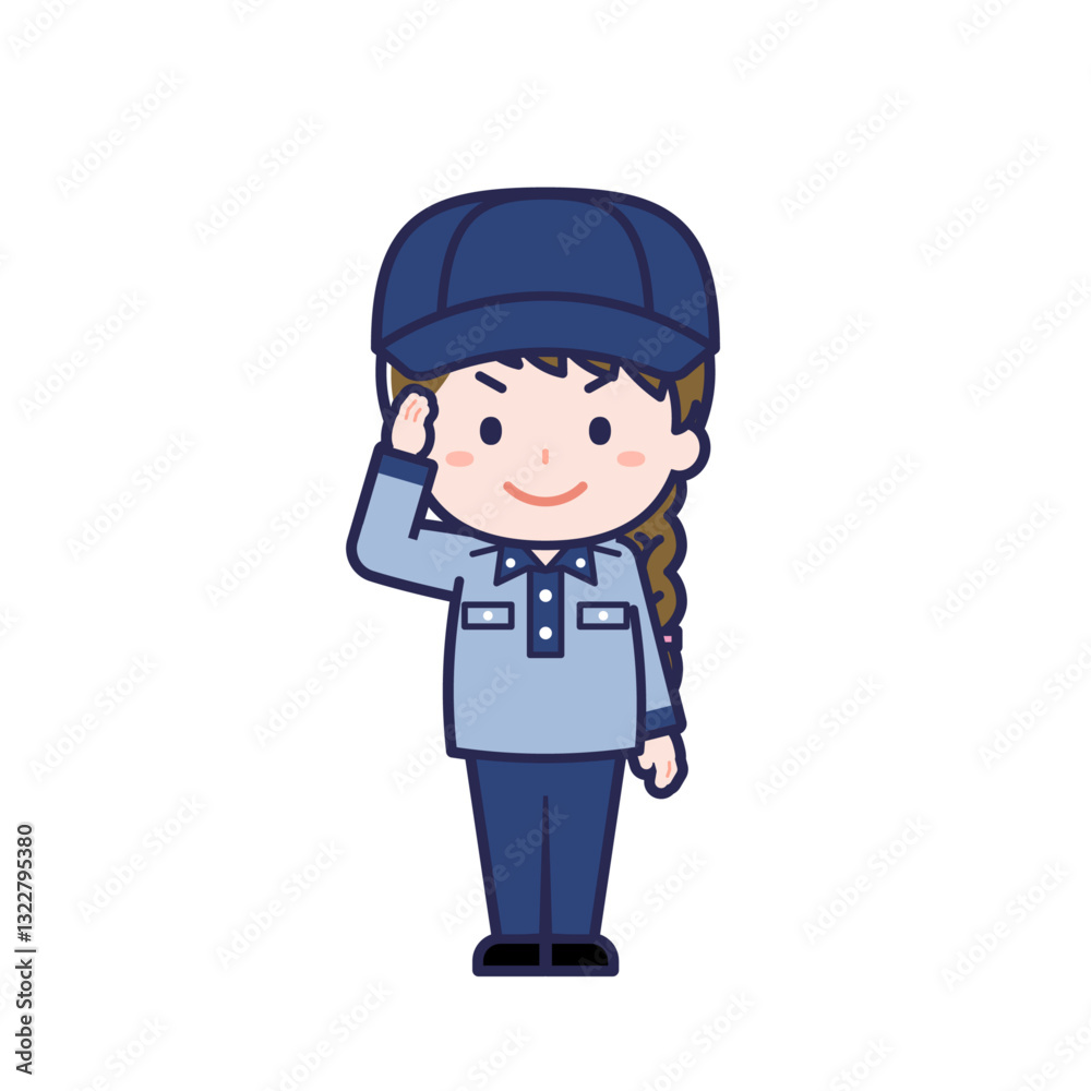 郵便配達員/女性 02 郵便配達員/女性 02