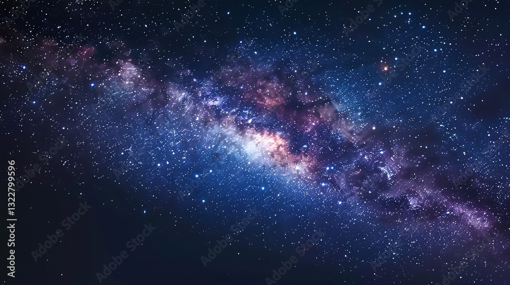 Obraz premium Milky_way_dark_galactic_background_