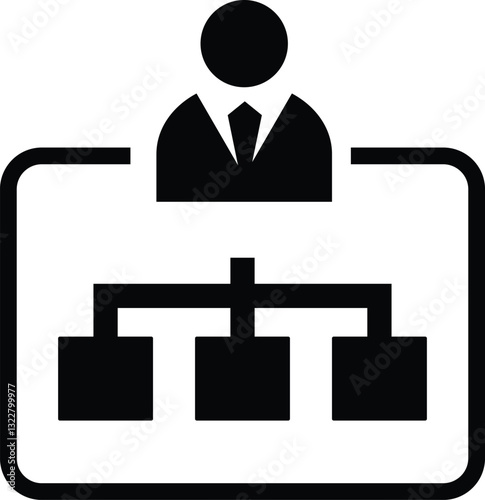 Business icon, Business team, meeting, partnership, startup, planning, company, management, profit and successful key icon, black color