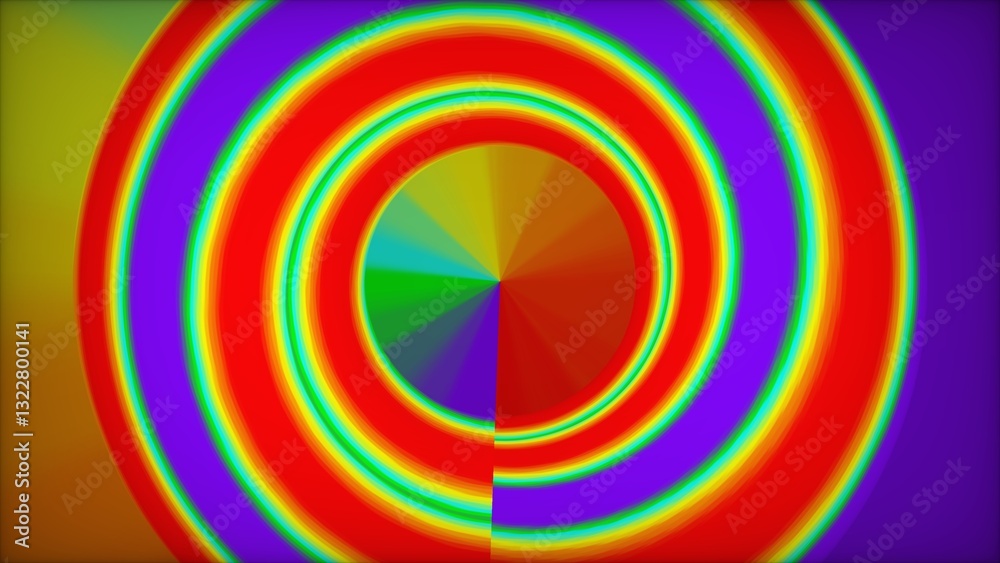 A colorful abstract digital illustration featuring concentric circles with a rainbow gradient effect. The background blends warm and cool tones for a psychedelic feel. A colorful abstract digital illustration featuring concentric circles with a rainbow gradient effect. The background blends warm and cool tones for a psychedelic feel.
