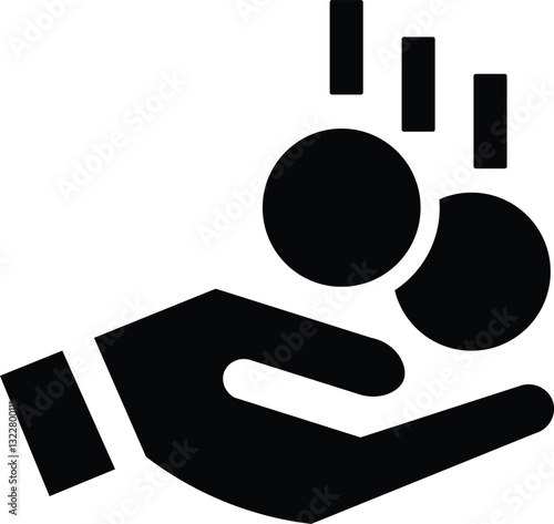 Business icon, Business team, meeting, partnership, startup, planning, company, management, profit and successful key icon, black color