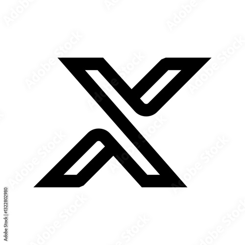 x letter logo icon design illustration