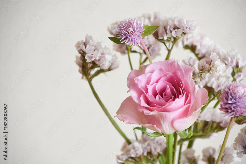 紫とピンクの花束 紫とピンクの花束