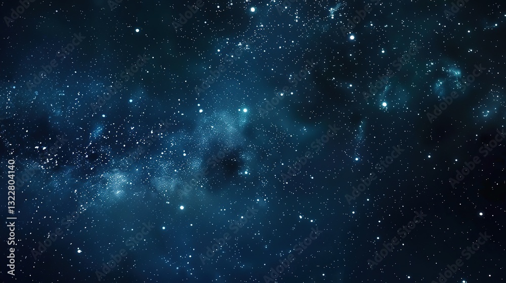 Obraz premium _Night_sky_dark_galactic_background