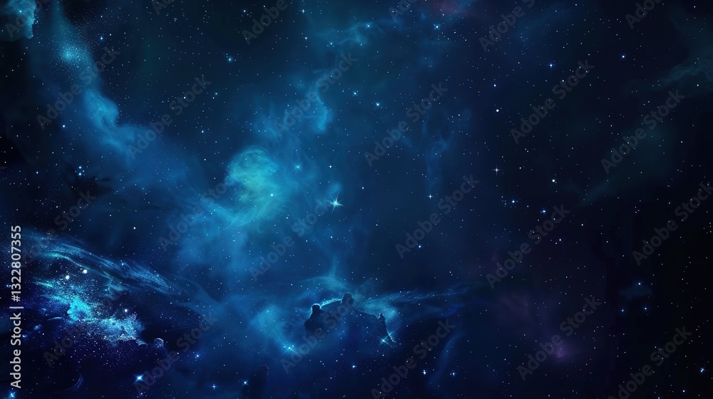 Fototapeta premium Universe_dark_galactic_background