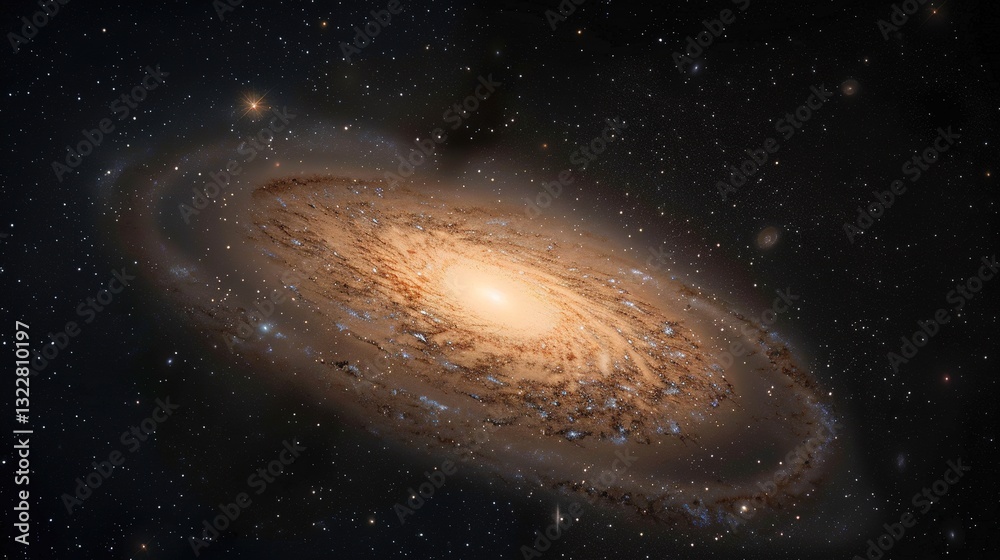 Fototapeta premium Starry_dark_galactic_background