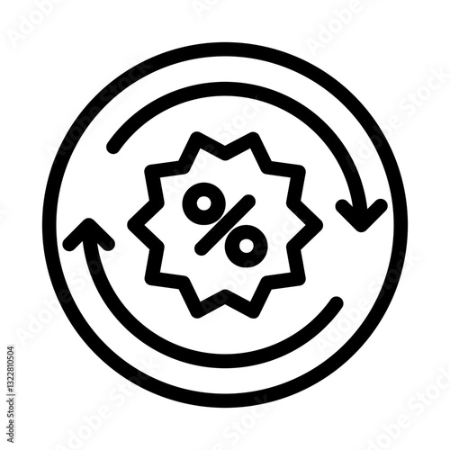   exchange  percentage  swap  finance  trading  investment  conversion  money  rate  market Line Icon