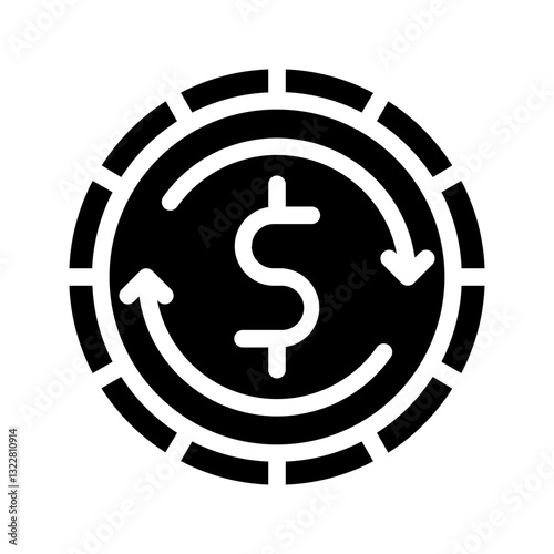   coin  exchange  swap  finance  money  cryptocurrency  trade  value  digital  banking Solid icon