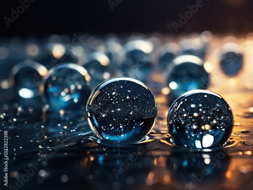 blue christmas balls