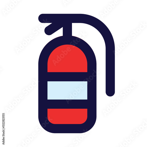 fire extinguisher icon for illustration