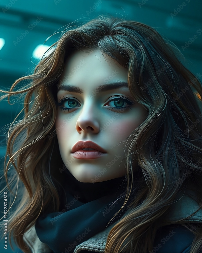Naklejka premium A ghostwriter for supernatural beings, translating their otherworldly experiences into bestselling memoirs that blur the lines between reality and the paranormal.